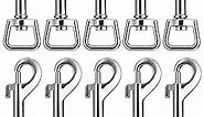 Swivel Snap Hooks, Lucky Goddness 20pcs Metal Heavy Duty Square Eye Clasp Buckle Trigger Clip Multipurpose- Best for Spring Pet Buckle, Key Chain for Linking Dog Leash Collar, Handmade Crafts Project