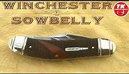 Winchester Brown Gunstock Bone Series featuring the Sowbelly Whittler Pocket Knife WN39049C