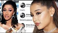Ariana Grande REACTS In Deleted Tweets Over Cardi B Grammy Win