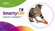 SmartyKat Crazy Carrot Flexible Bat & Chase Cat Toy For Cats & Kittens