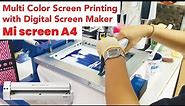 Multicolor Screen Printing with Digital Screen Maker MiScreen a4