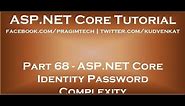ASP NET core identity password complexity