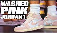 Air Jordan 1 " WASHED PINK " Review and On Foot !