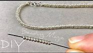 Easy Beaded Chain Tutorial: How to Make a Beaded Rope Necklace