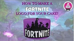 How to make a Fortnite logo for your cake!