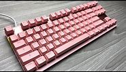 Pink RGB Mechanical Keyboard Motospeed CK82 Unboxing