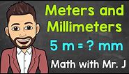 Meters and Millimeters | Converting m to mm and Converting mm to m | Math with Mr. J