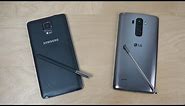Samsung Galaxy Note 4 vs. LG G4 Stylus - Which Is Faster? (4K)