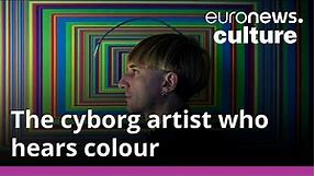 Meet the world's first 'cyborg artist' who has the power to hear colours