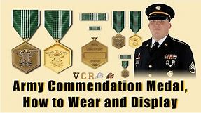Army Commendation Medal (ARCOM), Commendation Medal devices, Miniature Commendation Medal and Ribbon