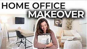 Small Home Office Makeover On a Budget | Sharing My Work From Home Office Set Up