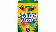 Ultra-Clean Markers, Fine Line, Classic Colors, 10 ct. | Crayola