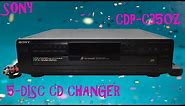 SONY 5-DISC CD COMPACT DISC CHANGER PLAYER SYSTEM DIGITAL SERVO SYSTEM CDP-C350Z PRODUCT DEMO