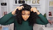 Glueless Bob Wigs Human Hair Pre Plucked Pre Cut Short Curly Human Hair Wigs for Black Women 5x5 HD Lace Closure Deep Wave Wear and Go Glueless Wigs 200% Density (12 Inch)