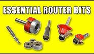 5 Essential Router Bits - Woodworking For Beginners #34