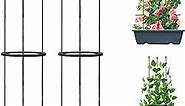 2 Pack Garden Trellis, 2 in 1 Plant Cages & Supports for Vines Crop, Potted/Climbing Plants Indoor Outdoor, Plant Stake for Flower, Vegetable, Tomato, Pot Trellis