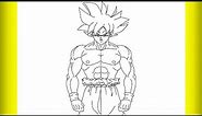 How to draw ultra Instinct Goku