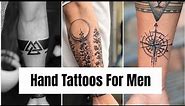 Men's Hand Tattoos 2024 | 10 BEST Trendy Hand Tattoos For Men | Tattoo Designs For Hand | MHFT