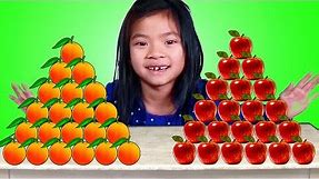 Emma Apples vs Oranges Pretend Play