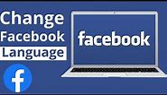 how to change fb language 2024 || change facebook language in laptop/PC/Computer 2024