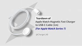 Teardown of Apple Watch Series 7 Magnetic Fast Charger to USB-C Cable (1m)