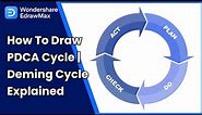 How to Draw PDCA Cycle | Deming Cycle Explained