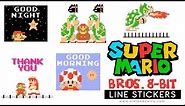 Super Mario Bros. 8-Bit Animated Stickers | Line Sticker Showcase