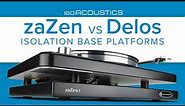 IsoAcoustics zaZen vs Delos Isolation Base Platforms for high end audio