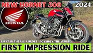 New Honda hornet 500 | review | First impression ride | 2024 CB500 hornet
