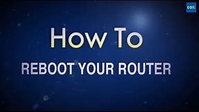 Cox High Speed Internet - How To Reboot Your Router (2013)