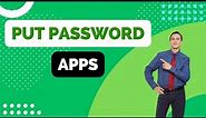 How to Put Password on Apps Android