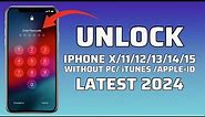 How To Unlock iPhone X/11/12/14/15 Passcode iF Forgot it 2024 ( Unlock iPhone Without Losing Data )
