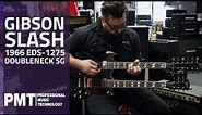 £11k (ish) Gibson Slash Signed 1966 EDS-1275 Doubleneck SG Replica in Aged Ebony