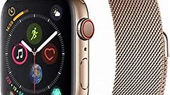 Apple Watch Series 4 (GPS + Cellular, 44mm) - Gold Stainless Steel Case with Gold Milanese Loop