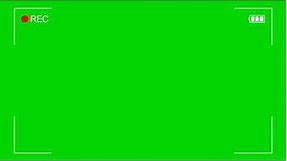 camera recording green screen