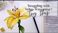 YELLOW LILY PAINTING TUTORIAL