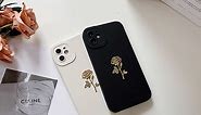 GOLD rose flower iphone case