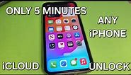 Only 5 Minutes iCloud Unlock iPhone Without Apple ID or Password Any iOS All Models✔