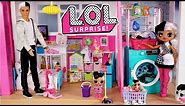 Barbie LOL Family Dollhouse Cleaning Morning Routine - Titi Toys Dolls
