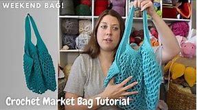 Market Bag Tutorial | Weekend Bag! | Crochet Day by Day