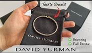 David Yurman 3mm Cable Bracelet with Buckle Unboxing and Review | Diamond and Yellow Gold Combo!