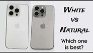iPhone 15 Pro White vs Natural Titanium Color Comparison!