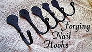 Beginner Blacksmith Projects: Forging a Hook - Horseshoe Nail Crafts