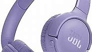 JBL Tune 520BT - Wireless On-Ear Headphones, Up to 57H Battery Life and Speed Charge, Lightweight, Comfortable and Foldable Design, Hands-Free Calls with Voice Aware (Purple)
