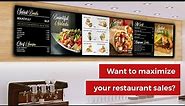 Maximize Restaurant Sales with Netvisual's Digital Menu Boards