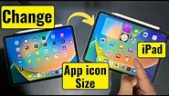 How to Change iPad app icons size on Home Screen (2 Ways) - iPad Pro, Air, Mini 2024