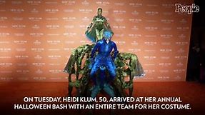 Heidi Klum Transforms Into a Multi-Person Peacock for Halloween 2023: See Her Show-Stopping Look