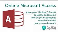 Microsoft Access Online - Access in a browser