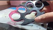 Epoxy resin brass knuckles. A detailed tutorial on making an epoxy souvenir brass knuckles. DIY