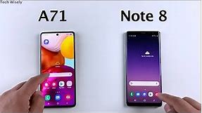 SAMSUNG A71 vs Note 8 - SPEED TEST - 2021